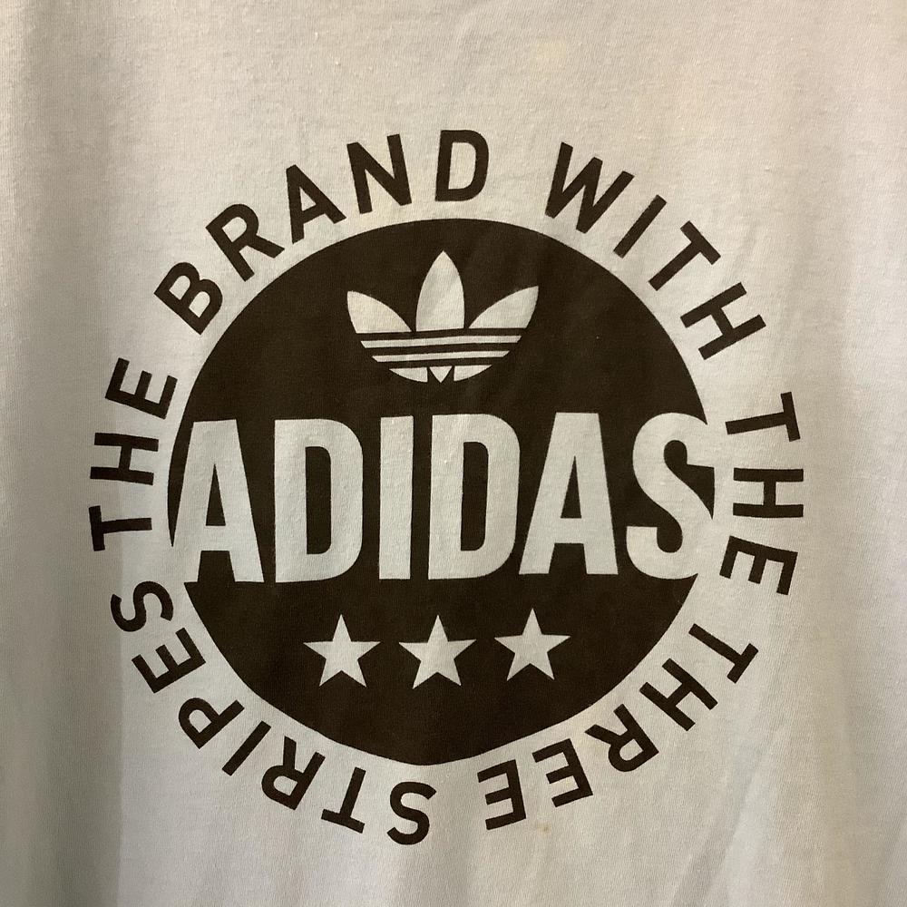 Adidas Crew Neck T Shirt - Size S - Blue & Black - Cotton - Trefoil - P2P 18” - Picture 7 of 8